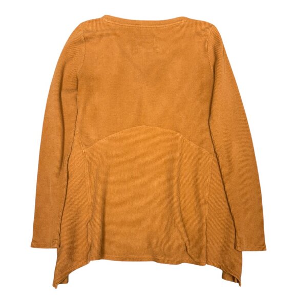 Women's MAEVE Eliza Henley Babydoll Thermal Tunic Gold- Size XS - Picture 3 of 8